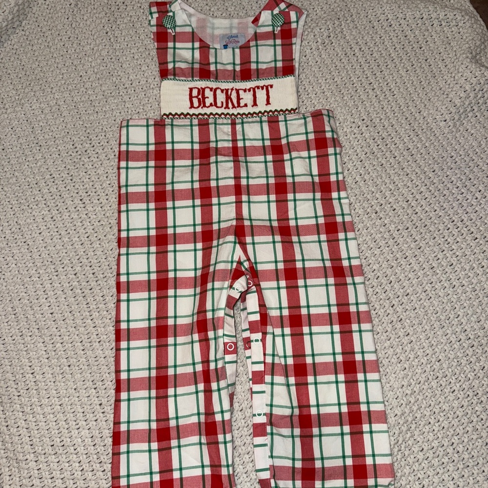 Christmas Longall Monogrammed Beckett